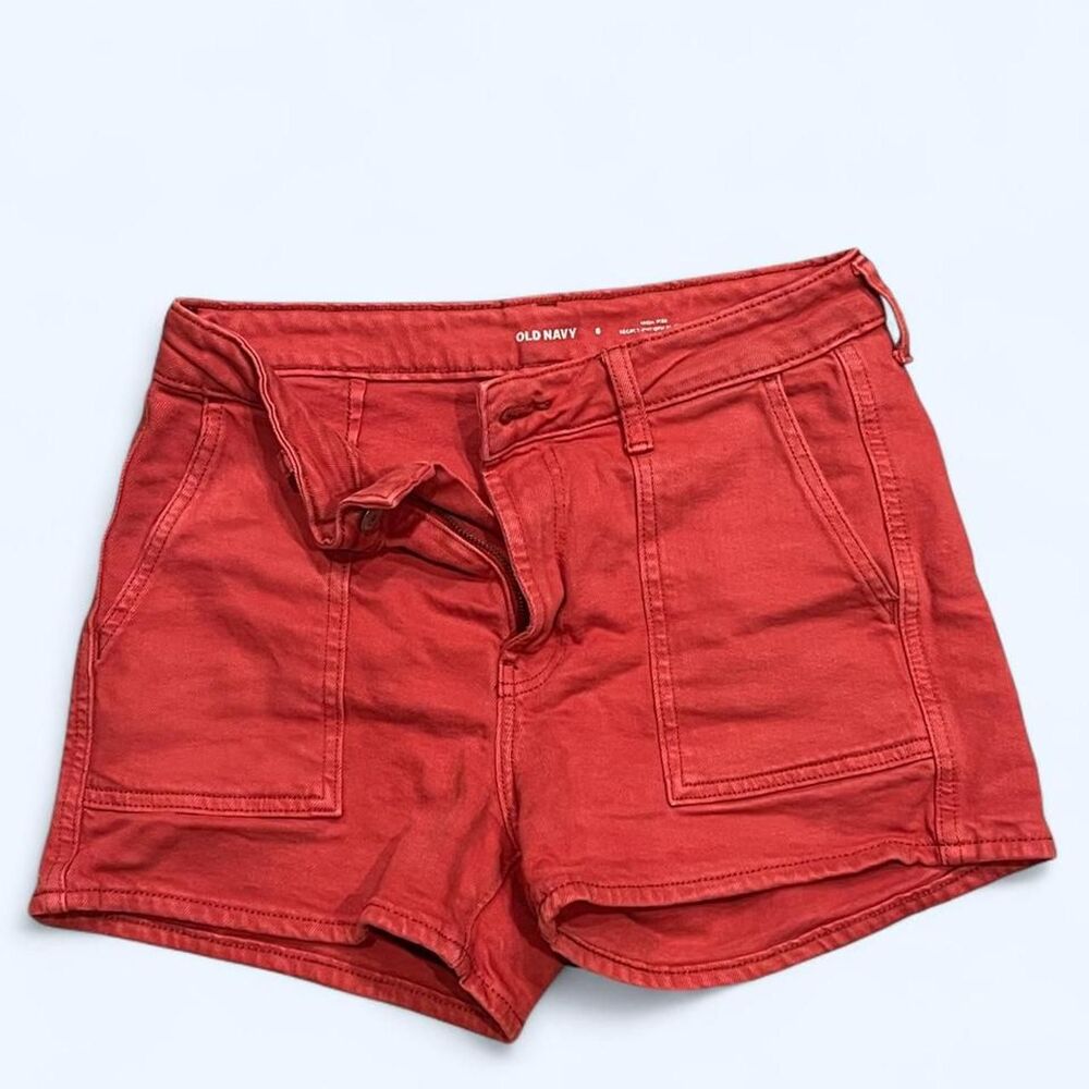 Old-navy Women's Red and Orange Shorts